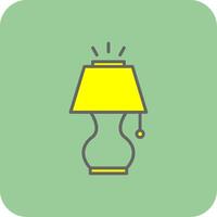 Lamp Glyph Gradient Corner Icon vector