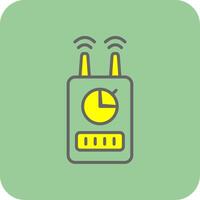 Device Filled Yellow Icon vector