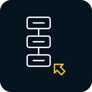 Tasks Line Red Circle Icon vector