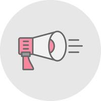 Speaker Line Filled Light Icon vector