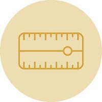 Dial Line Yellow Circle Icon vector