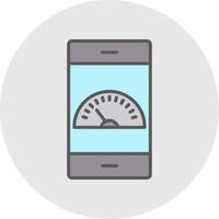 Dashboard Line Filled Light Icon vector