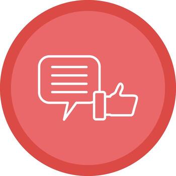 Feed Back Line Multi Circle Icon vector