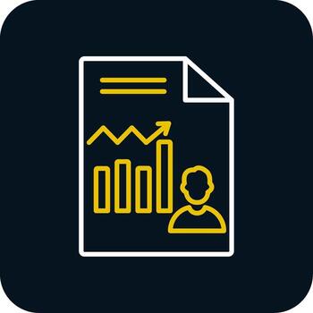 Bar Presentation Line Red Circle Icon vector