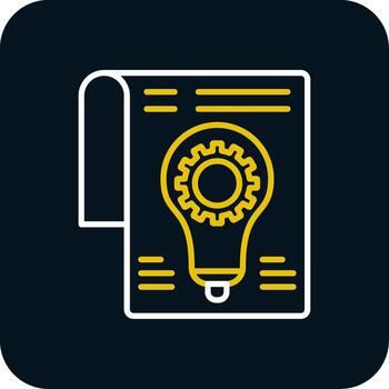 Development Line Red Circle Icon vector