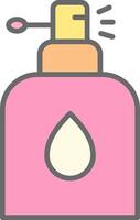 Perfume Line Filled Light Icon vector