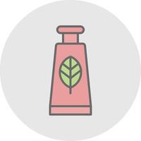 Hand Cream Line Filled Light Icon vector