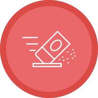 Eraser Line Multi Circle Icon vector