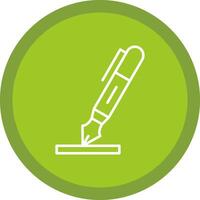 Pen Line Multi Circle Icon vector