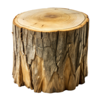 Detailed image of a natural tree stump isolated png