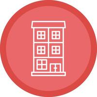 Appartment Line Multi Circle Icon vector