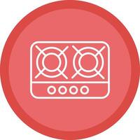 Hob Line Multi Circle Icon vector