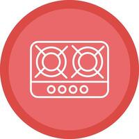 Hob Line Multi Circle Icon vector