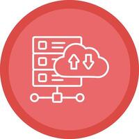Data Transformation Line Multi Circle Icon vector