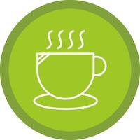 Cup Line Multi Circle Icon vector