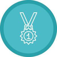 Medal Line Multi Circle Icon vector