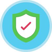 Protection Flat Multi Circle Icon vector