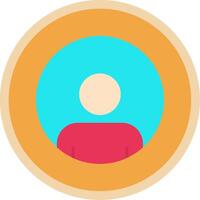 User Flat Multi Circle Icon vector