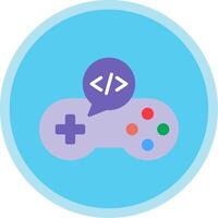 Game Develop Flat Multi Circle Icon vector