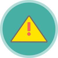 alerta firmar plano multi circulo icono vector