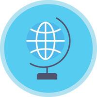 Global World Flat Multi Circle Icon vector