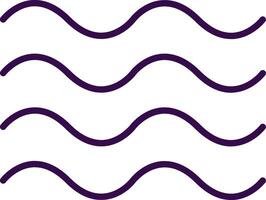 Waves filled Design Icon vector