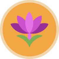 Saffron Flat Multi Circle Icon vector