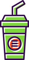 Cold Drink filled Design Icon vector