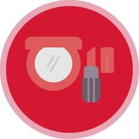 Cosmetic Flat Multi Circle Icon vector