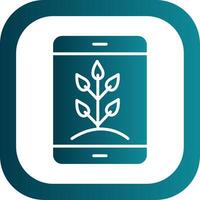 Farming App Glyph Gradient Corner Icon vector