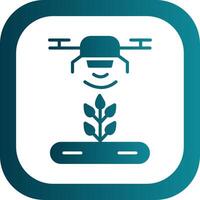 Automatic Irrigatior Glyph Gradient Corner Icon vector