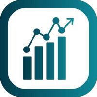 Business Analyst Glyph Gradient Corner Icon vector