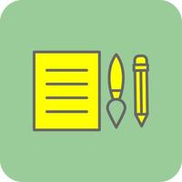 Edit Tools Glyph Gradient Corner Icon vector