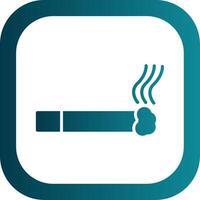 Cigarette Glyph Gradient Corner Icon vector