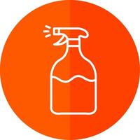 Spray Line Yellow White Icon vector