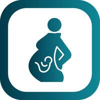 Pregnency Glyph Gradient Corner Icon vector