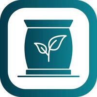 Fertilizer Glyph Gradient Corner Icon vector