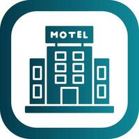 Motel Glyph Gradient Corner Icon vector