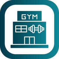 Gym Glyph Gradient Corner Icon vector