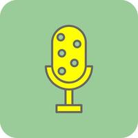 Microphone Glyph Gradient Corner Icon vector