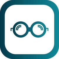 Glasses Glyph Gradient Corner Icon vector