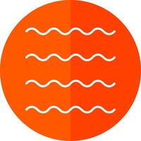 Waves Line Yellow White Icon vector