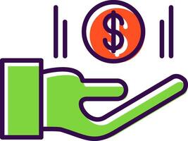 Payday Loan filled Design Icon vector