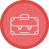 Briefcase Line Multi Circle Icon vector