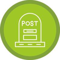 Post Line Multi Circle Icon vector