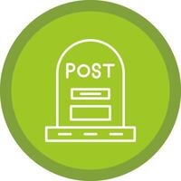 Post Line Multi Circle Icon vector