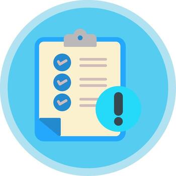 Notepad Flat Multi Circle Icon vector