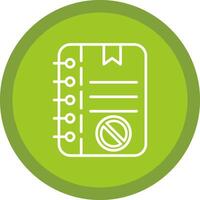 Notes Line Multi Circle Icon vector