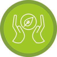 Go Green Line Multi Circle Icon vector