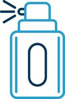 Deodorant Line Blue Two Color Icon vector